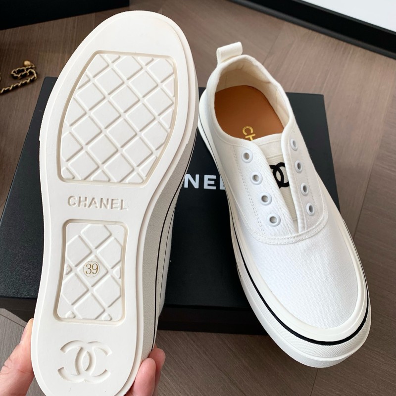 Chanel Canvas Shoes