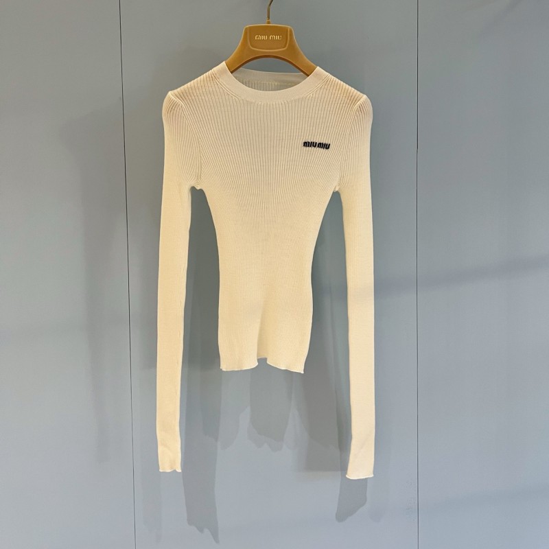 MiuMiu Cashmere Long Sleeves Tee