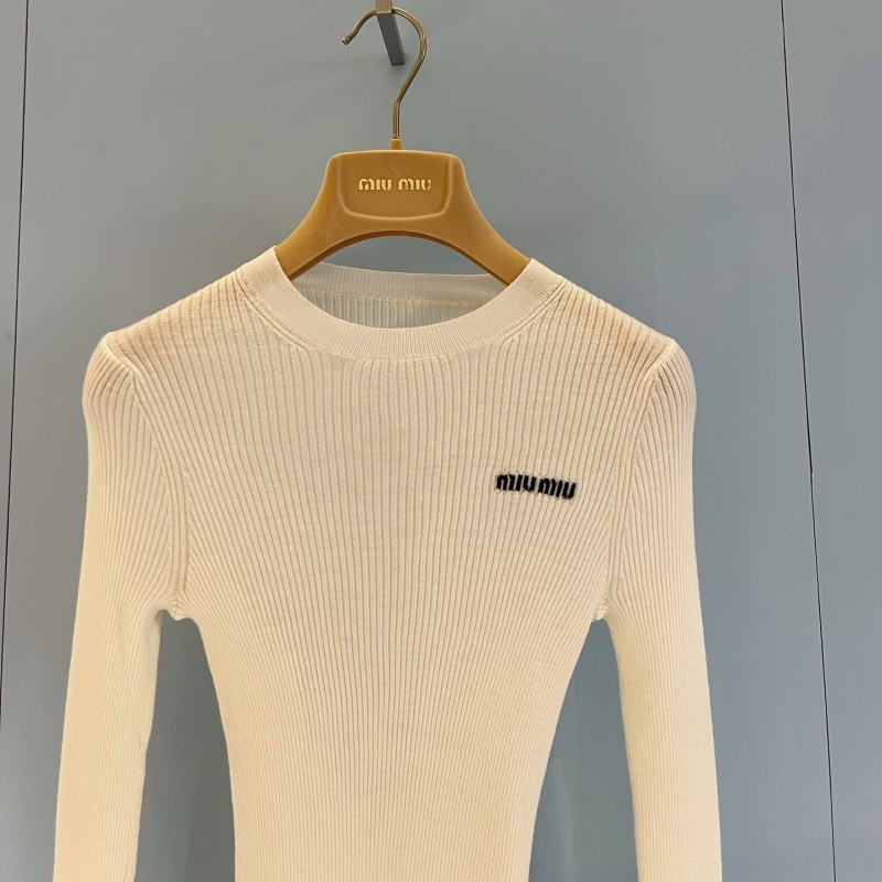 MiuMiu Cashmere Long Sleeves Tee