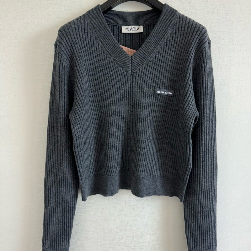 MiuMiu Wool Long Sleeves Tee