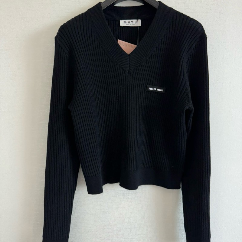 MiuMiu Wool Long Sleeves Tee