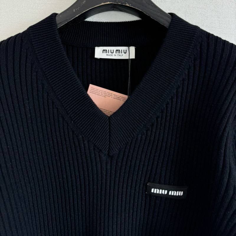 MiuMiu Wool Long Sleeves Tee