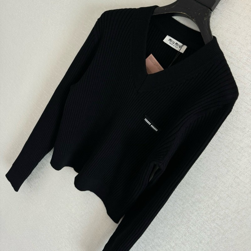 MiuMiu Wool Long Sleeves Tee