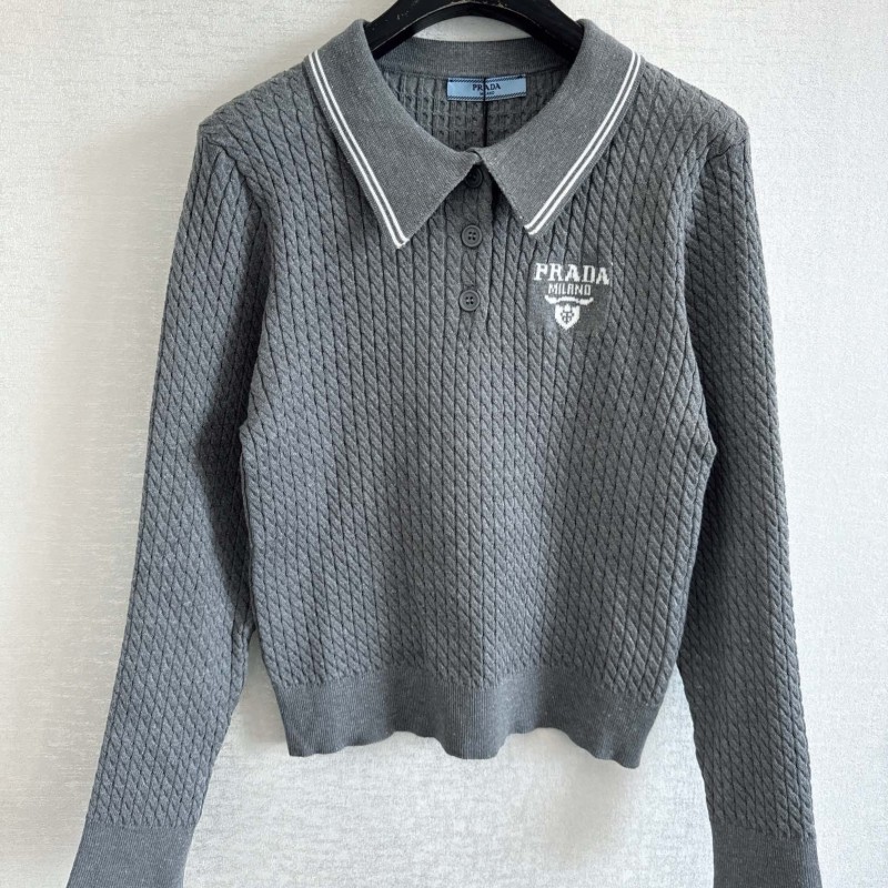 Prada Long Sleeves Polo Tee