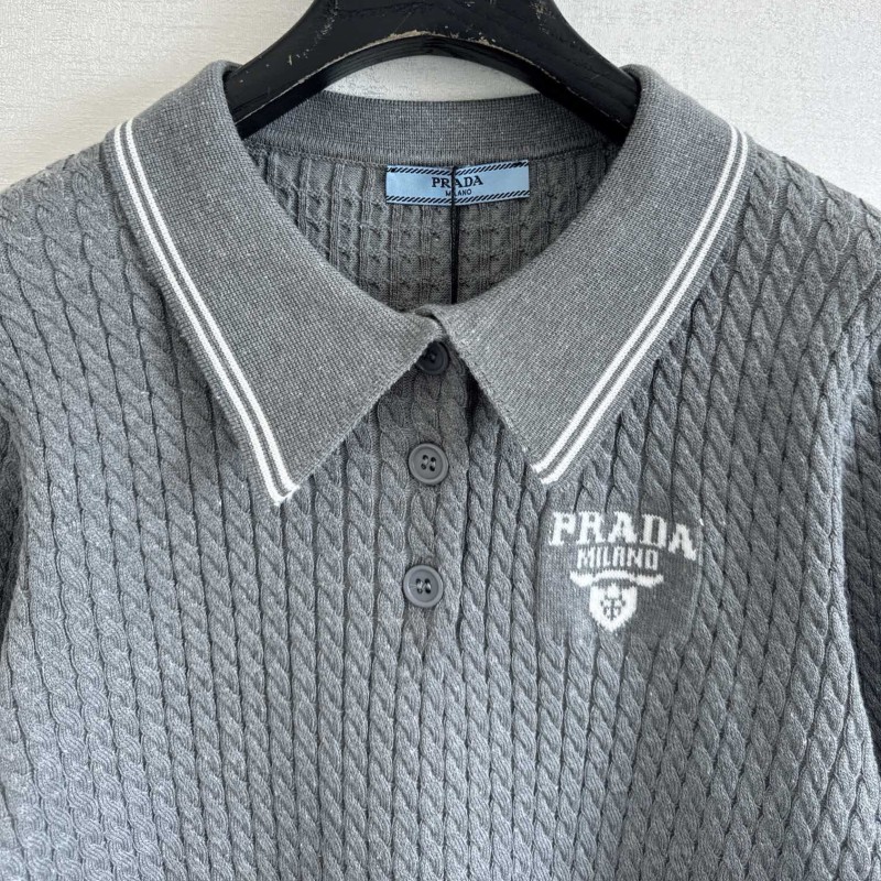 Prada Long Sleeves Polo Tee