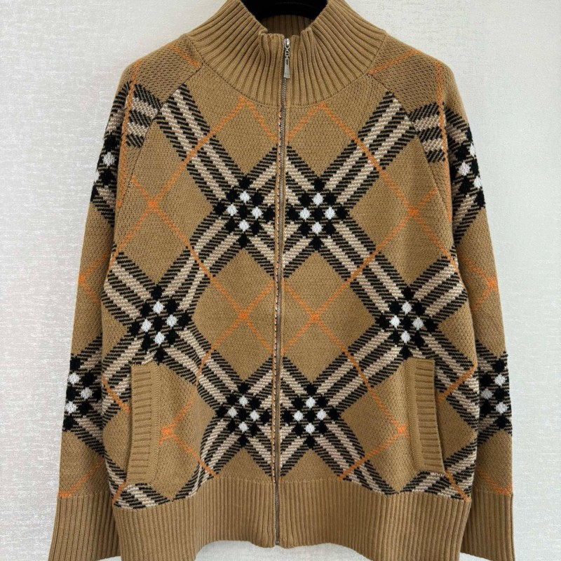 Burberry Wool Zipper Cardigan