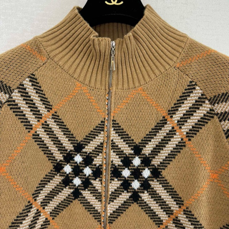 Burberry Wool Zipper Cardigan