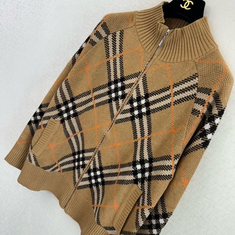 Burberry Wool Zipper Cardigan