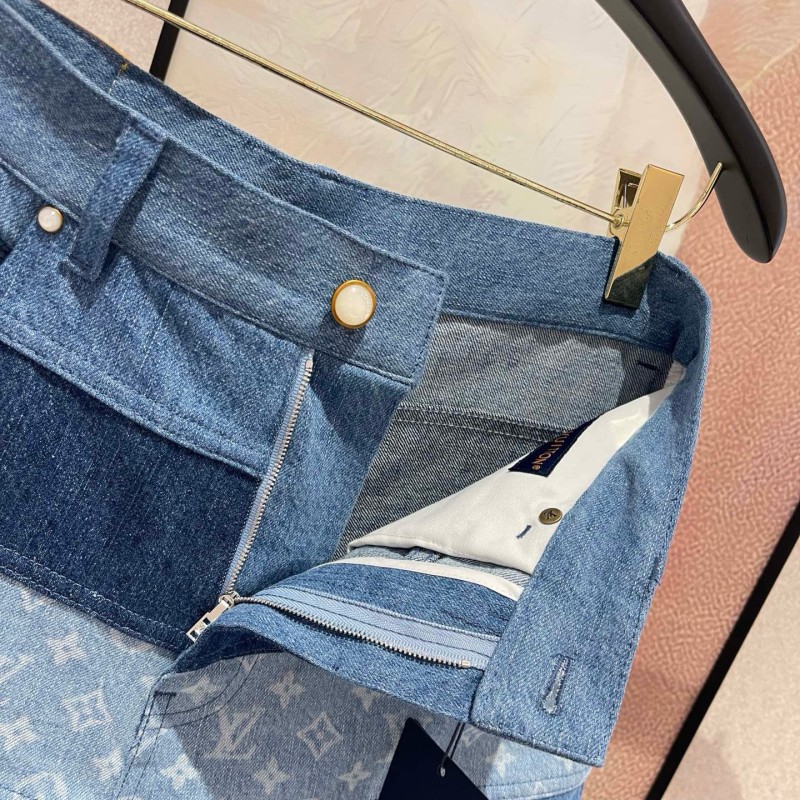 LV Unisex Denim Shorts