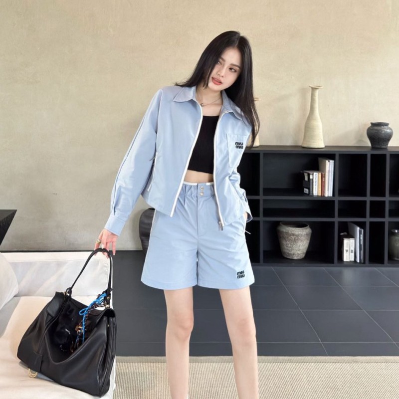 MiuMiu Jacket & Shorts Set