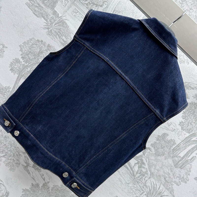 Dior Denim Vest & Shorts