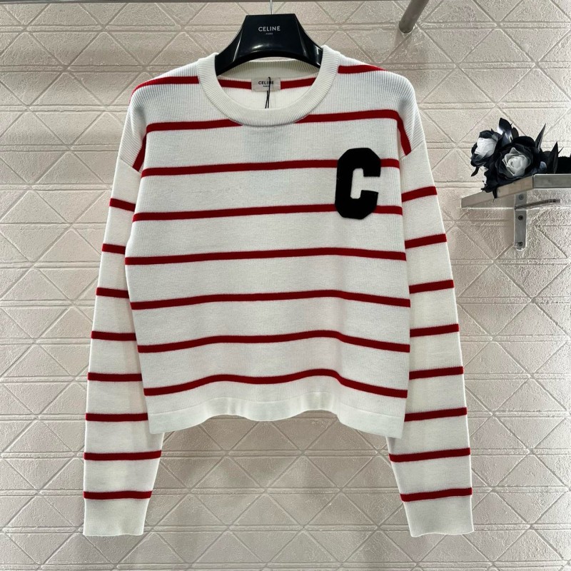 Celine Wool Long Sleeves Tee