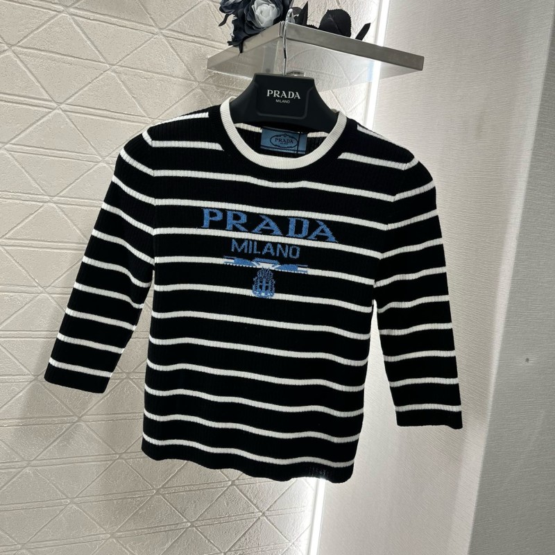 Prada Wool Long Sleeves Tee