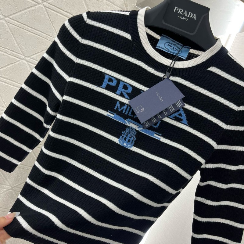 Prada Wool Long Sleeves Tee