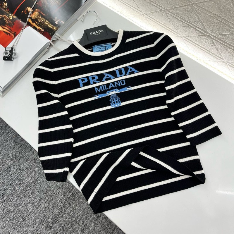 Prada Wool Long Sleeves Tee