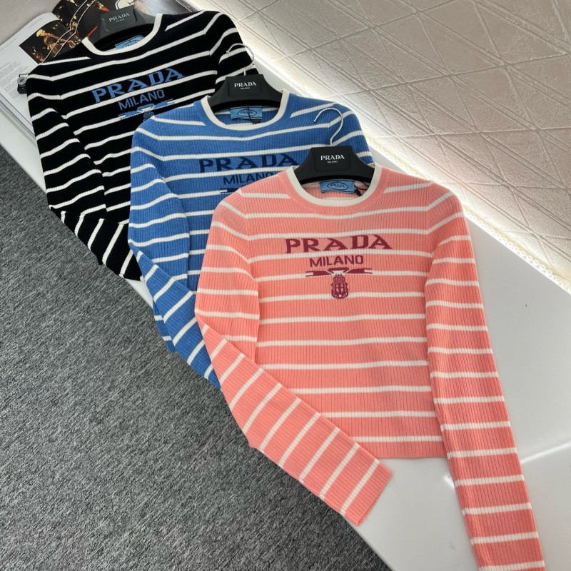 Prada Wool Long Sleeves Tee