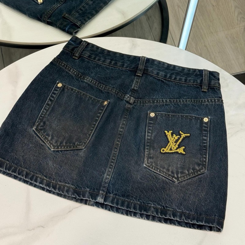 LV Denim Skirts