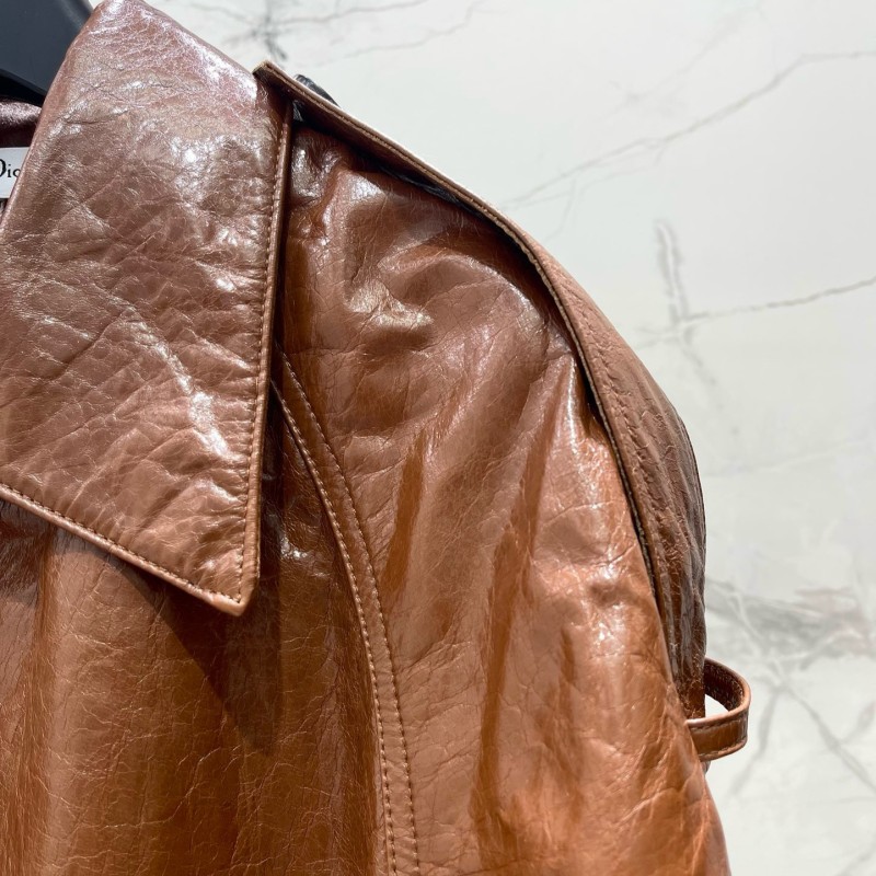 Dior Leather Windbreaker