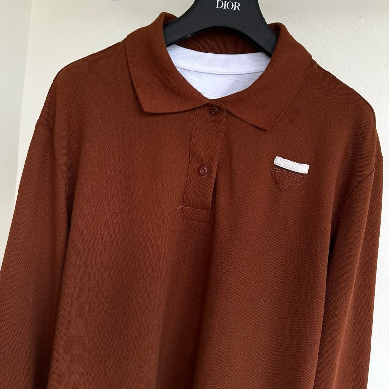 Prada Long Sleeves Polo Tee