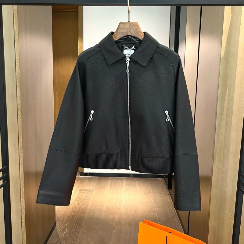 Hermes Unisex Leather Jacket