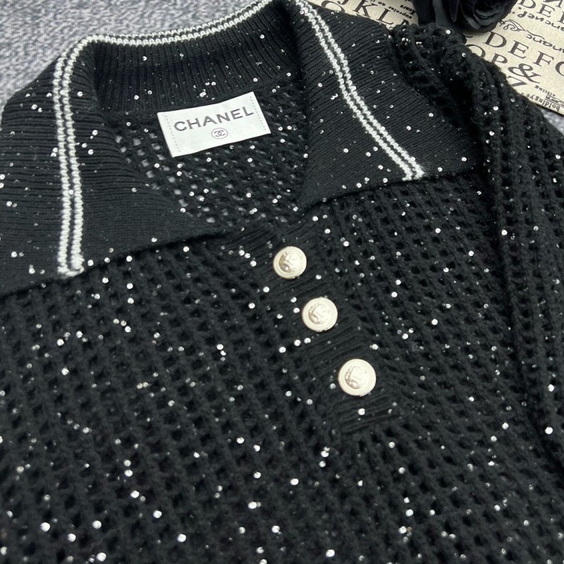 Chanel Hollow Polo Tee