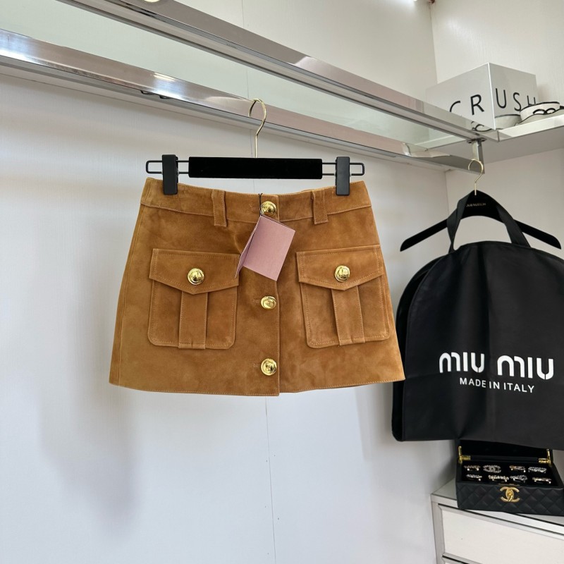 MiuMiu Leather Skirts