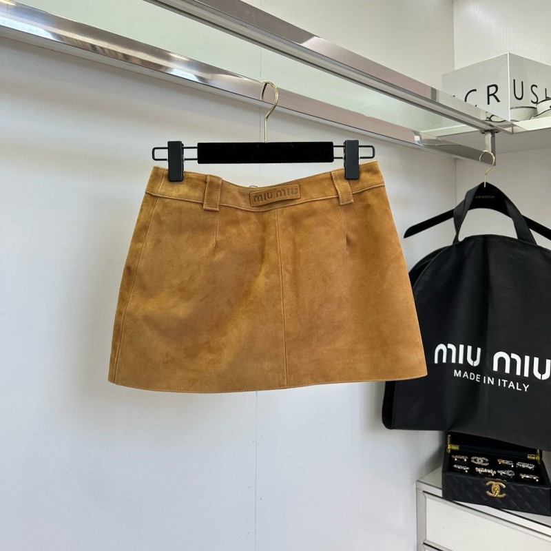 MiuMiu Leather Skirts