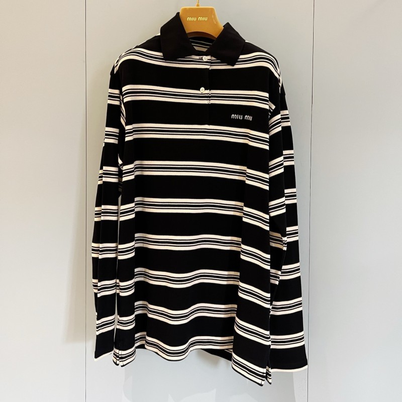 MiuMiu Long Sleeves Polo Tee