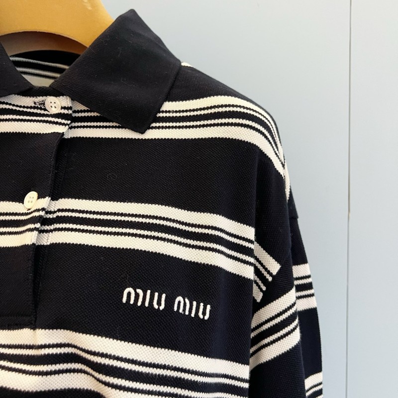 MiuMiu Long Sleeves Polo Tee