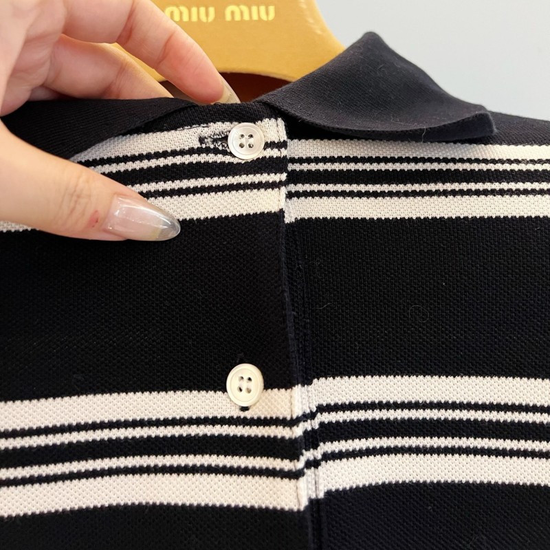 MiuMiu Long Sleeves Polo Tee