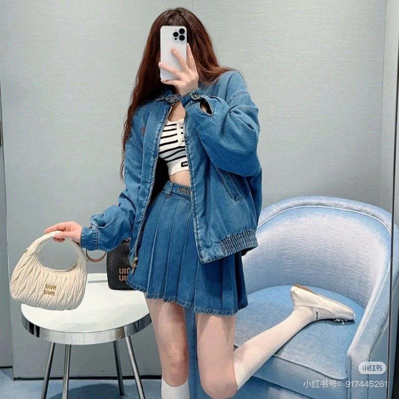 MiuMiu Denim Down Jacket