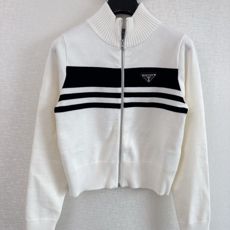 Prada Turtleneck Zipper Sweater