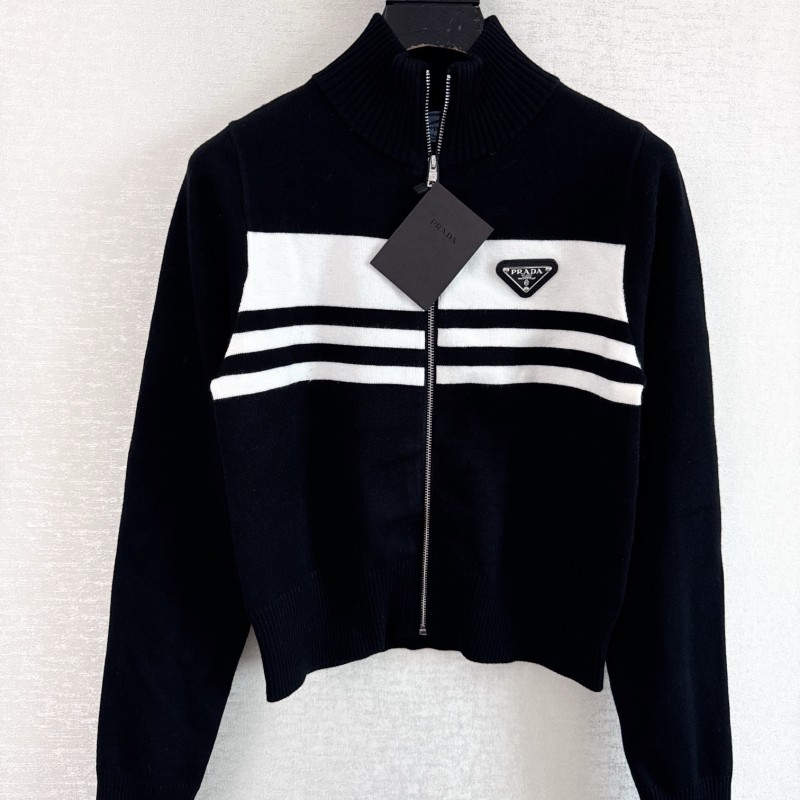 Prada Turtleneck Zipper Sweater