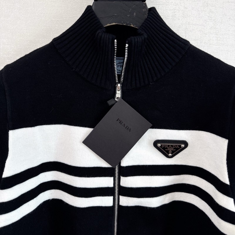 Prada Turtleneck Zipper Sweater