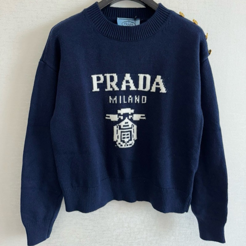 Prada Shoulder Buckle Sweater