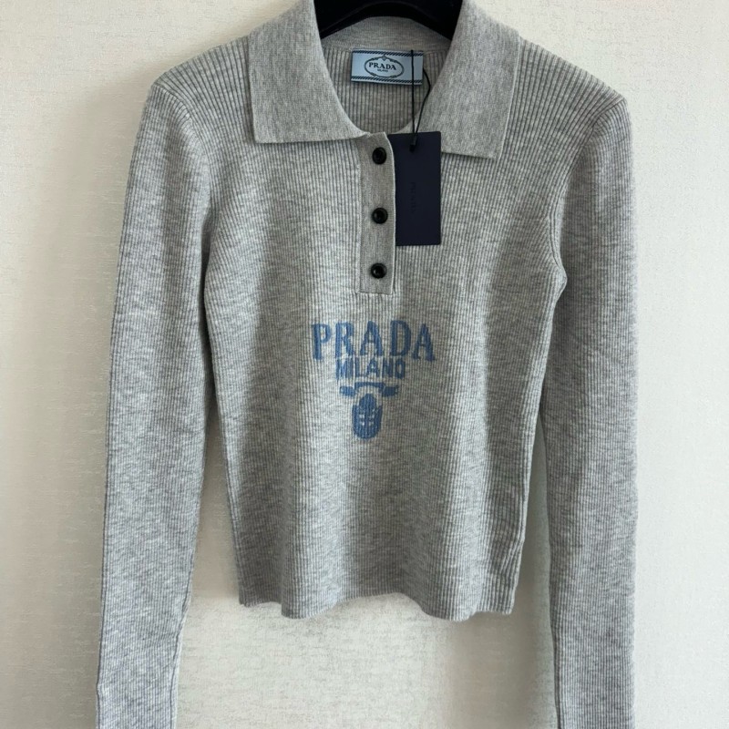 Prada Long Sleeves Polo Tee