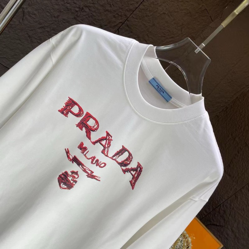 Prada Unisex Long Sleeves Tee