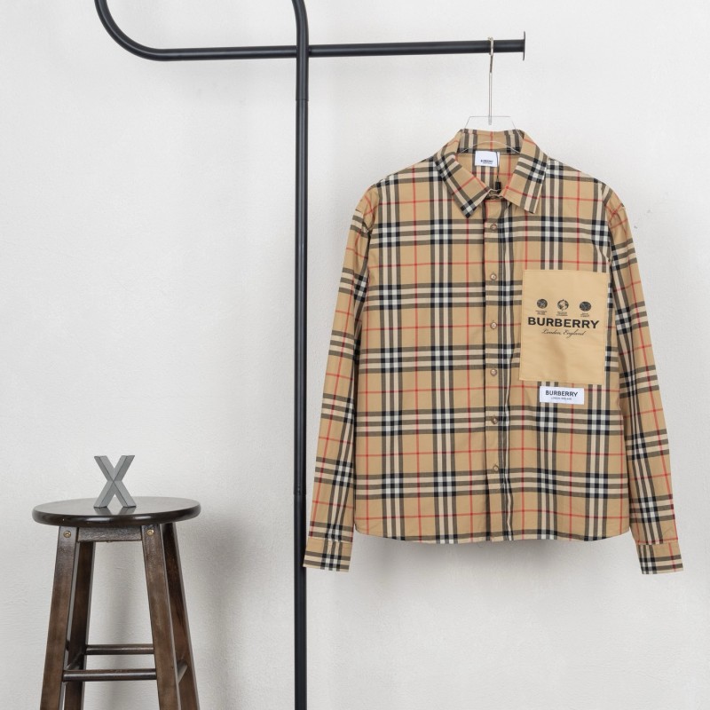 Burberry Unisex Long Sleeves Shirt