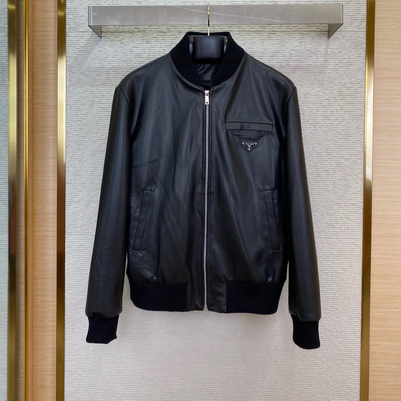 Prada Unisex Leather Jacket