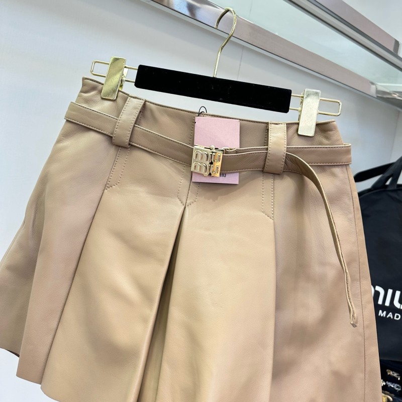 MiuMiu Leather Skirts