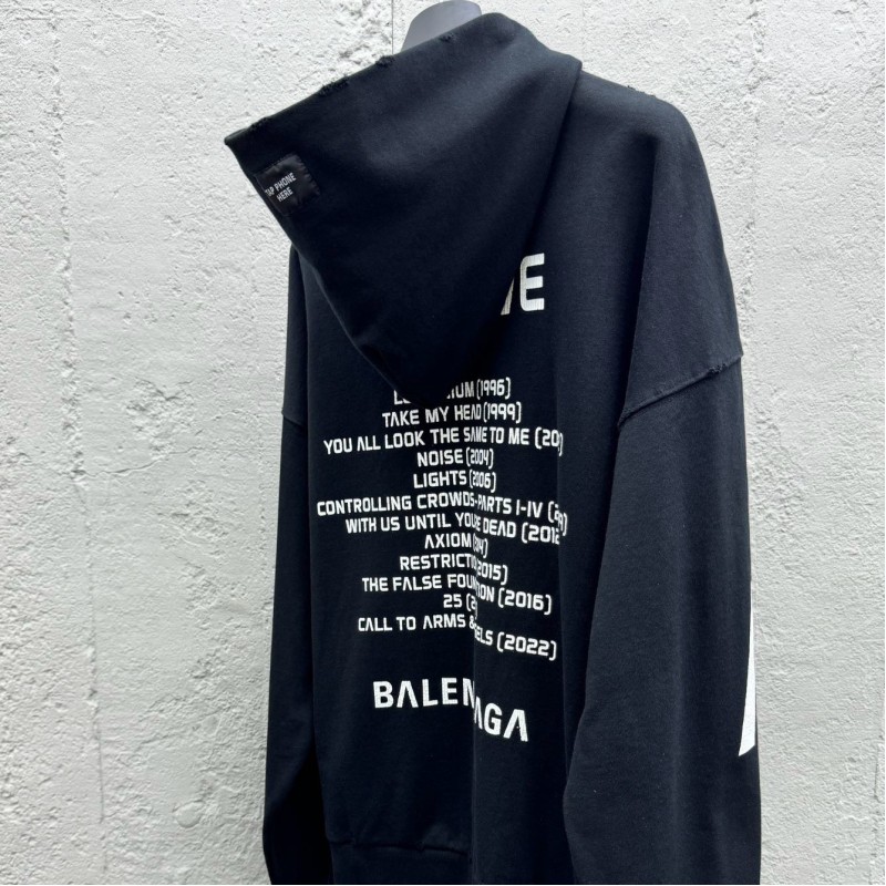 Balenciaga Unisex Zipper Hoodie