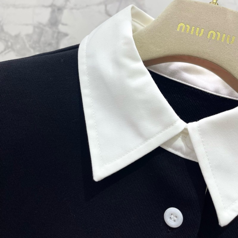 MiuMiu Long Sleeves Shirt & Skirts Set