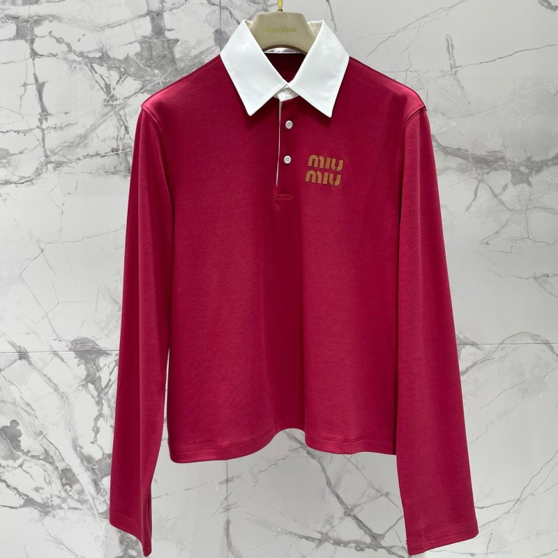 MiuMiu Long Sleeves Polo Tee