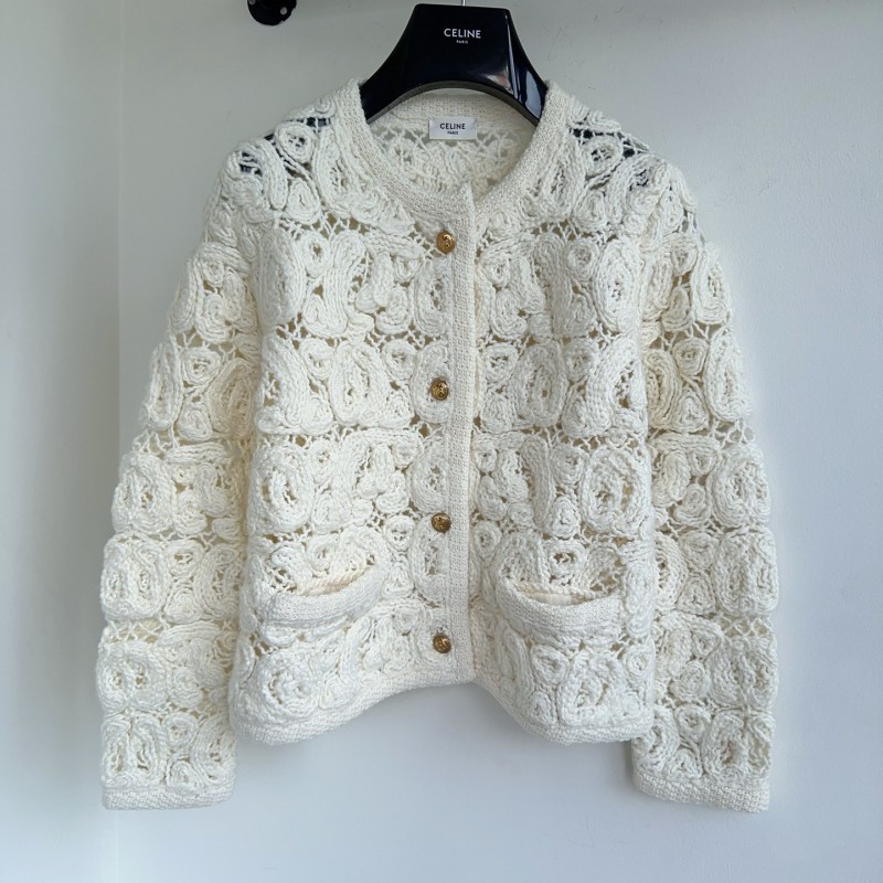 Celine Wool Knit Cardigan