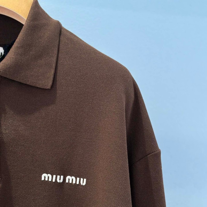 MiuMiu Unisex Long Sleeves Polo Tee