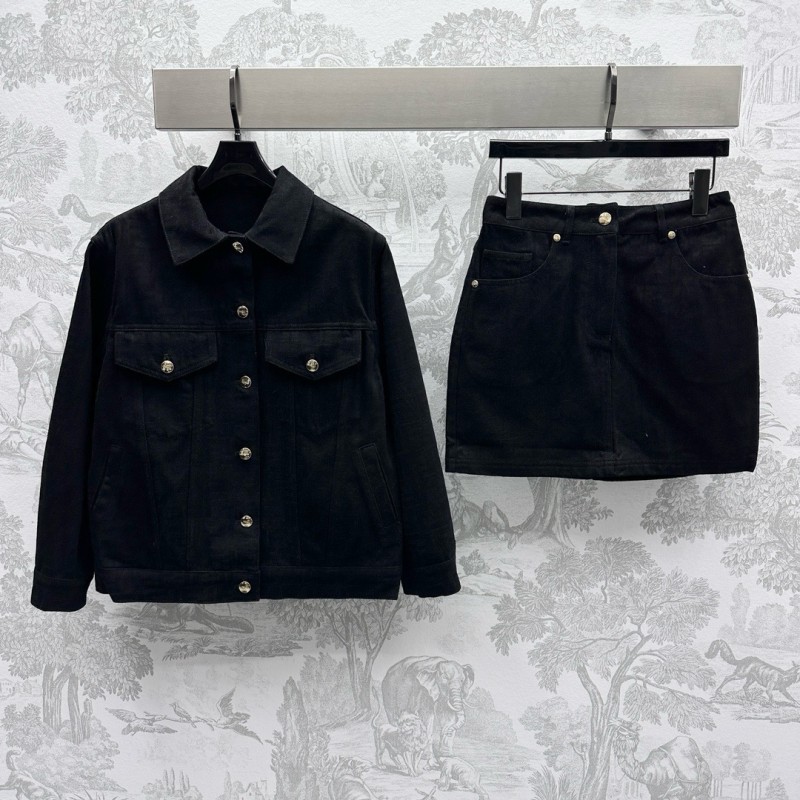 Fendi Denim Jacket & Skirts