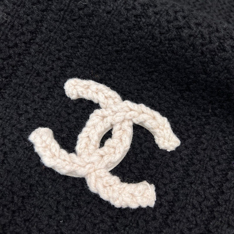 Chanel Long Scarf & Bennie Hat