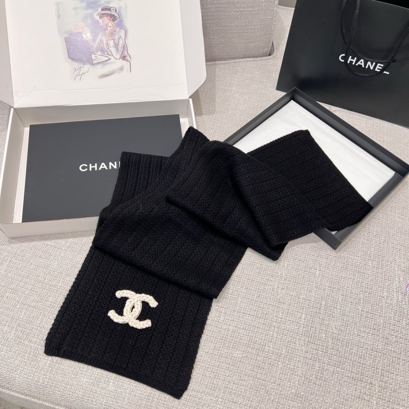 Chanel Long Scarf & Bennie Hat