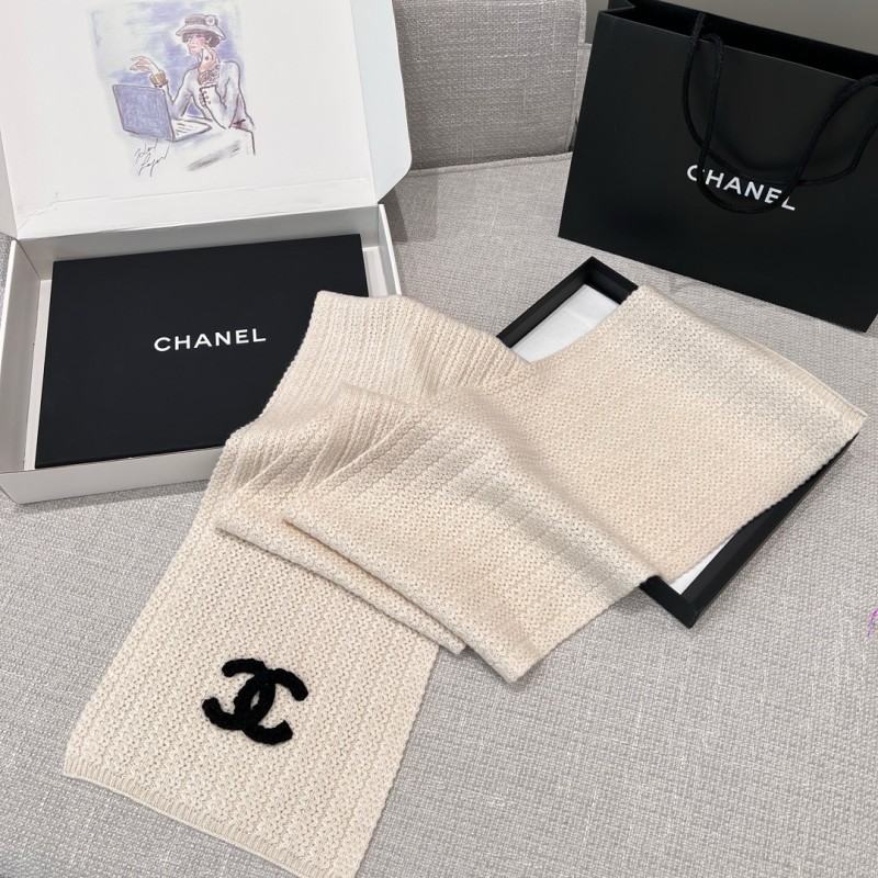 Chanel Long Scarf & Bennie Hat