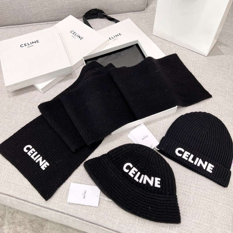 Celine Long Scarf & Bennie Hat